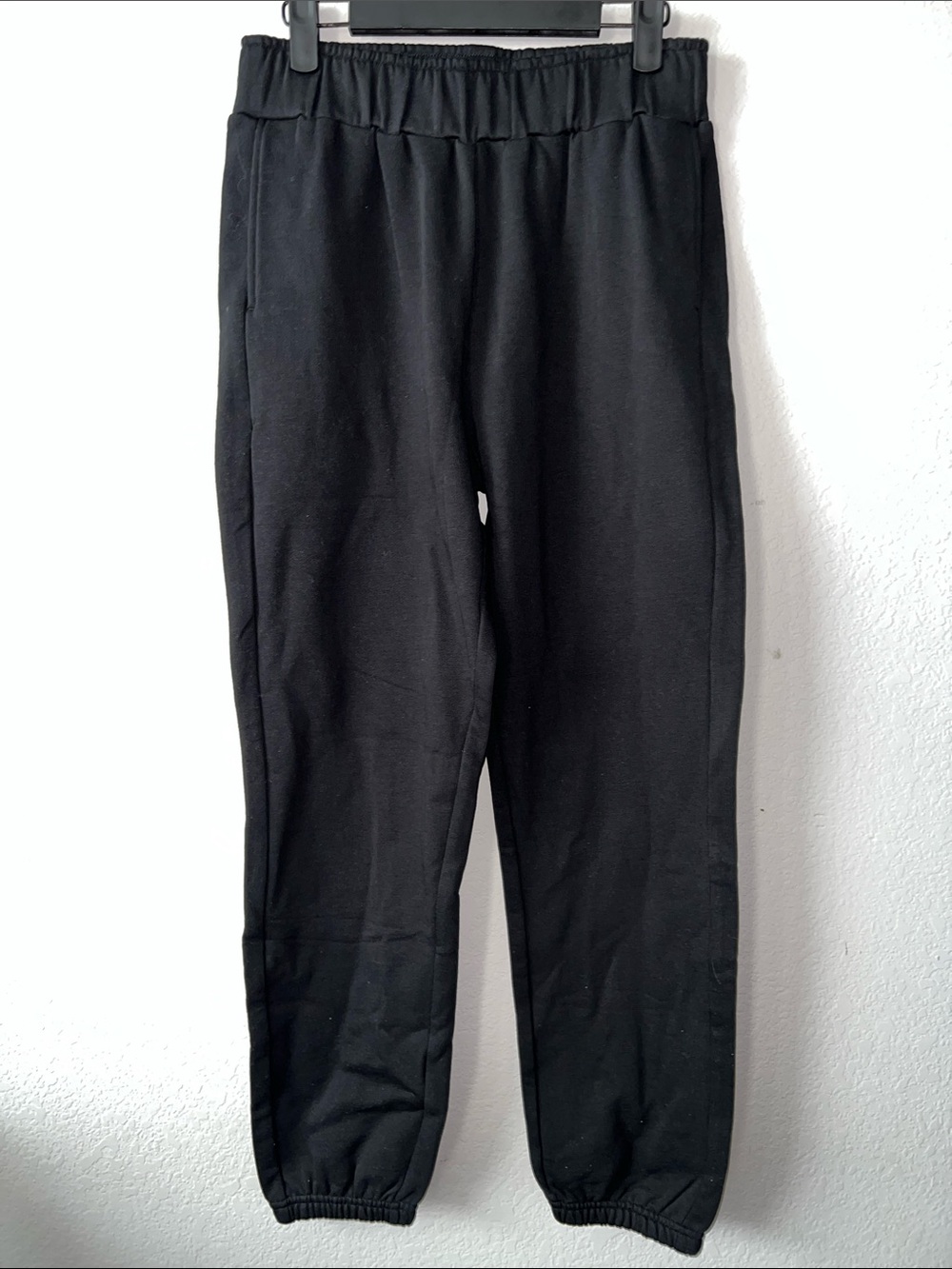 Pact Women's Organic Cotton Cloud Brushed Fleece Sweatpant Black Size S NWT